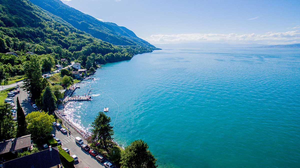lac de Genève - Plage de Saint Gingolph (Fr)